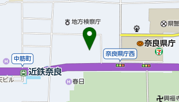 奈良地方裁判所の地図画像