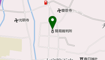 宇陀簡易裁判所の地図画像