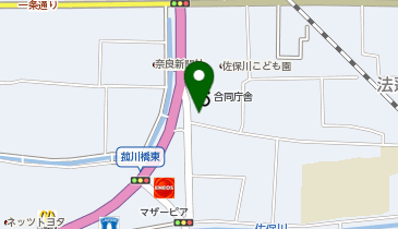 JAF奈良支部の地図画像