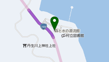 森と水の源流館の地図画像