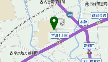 五條市立図書館の地図画像