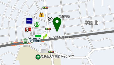 京都中央信用金庫学園前支店の地図画像