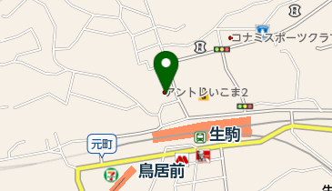 みずほ銀行生駒支店の地図画像