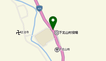 JAならけん下北山支店の地図画像