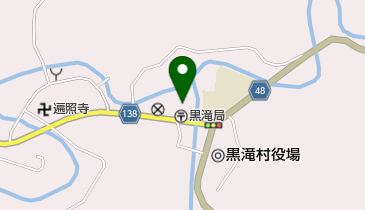 JAならけん黒滝出張所の地図画像