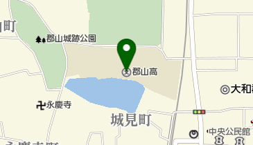 奈良県立郡山高校の地図画像