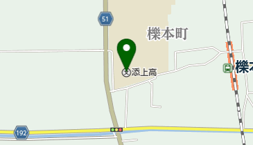 奈良県立添上高校の地図画像