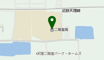 奈良県立二階堂高校の地図画像