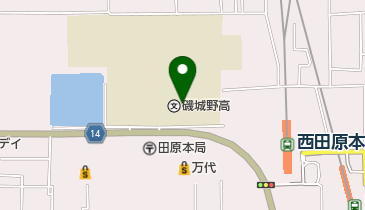 奈良県立磯城野高校の地図画像