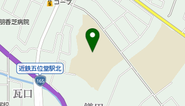 香芝市立香芝東中学校の地図画像