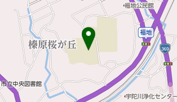 宇陀市立榛原中学校の地図画像