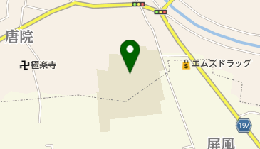 川西町三宅町組合立式下中学校の地図画像