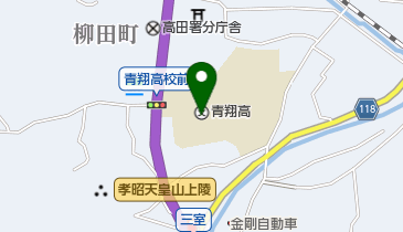 奈良県立青翔中学校の地図画像