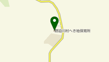 野迫川村へき地保育所の地図画像