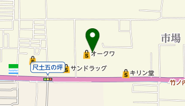 オークワ大和高田店の地図画像