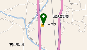 オークワ生駒菜畑店の地図画像