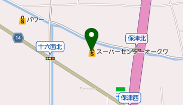 スーパーセンターオークワ田原本インター店の地図画像
