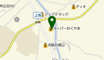 スーパーおくやま上牧店の地図画像