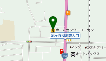 ホームセンターコーナン香芝旭ケ丘店の地図画像