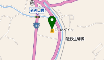 DCM南生駒店の地図画像