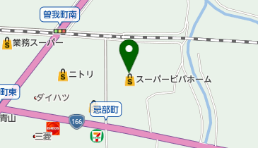 スーパービバホーム橿原店の地図画像
