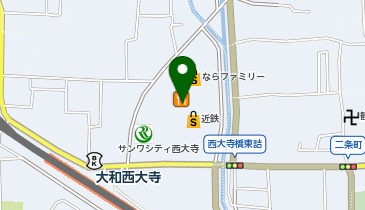 ハンズ奈良店の地図画像