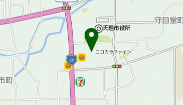 ココカラファイン天理店の地図画像