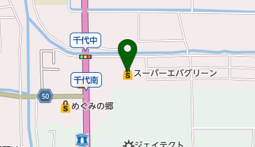 スーパーエバグリーン田原本店の地図画像
