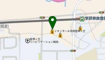 ハニーズ奈良登美ヶ丘店の地図画像