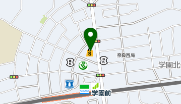 マックハウスパラディ学園前店の地図画像