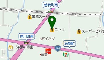 ニトリ橿原店の地図画像
