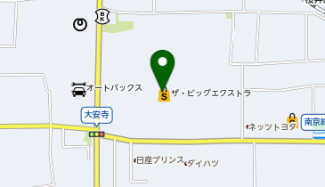ザ・ビッグエクストラ大安寺店の地図画像