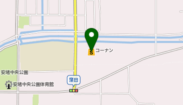 ダイソーコーナン安堵店の地図画像