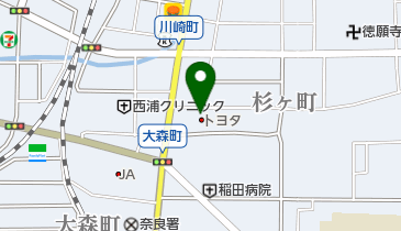 奈良トヨタ自動車奈良店の地図画像