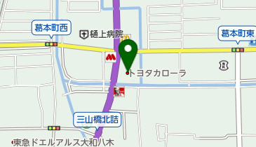 トヨタカローラ奈良橿原店の地図画像