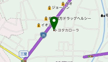 トヨタカローラ奈良西大和店の地図画像