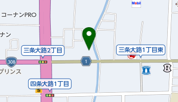 奈良中央三菱自動車販売クリーンカー奈良中央の地図画像