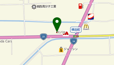 奈良スバル自動車大和郡山店の地図画像