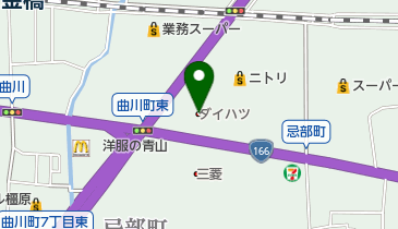 奈良ダイハツ橿原曲川店の地図画像