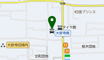 ジェームス奈良大安寺店の地図画像