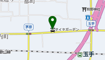 タイヤガーデン浦の地図画像