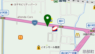 かつや奈良曲川店の地図画像