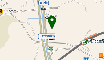 きんのぶた北生駒上町店の地図画像