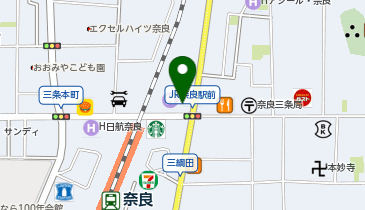 タイトーFステーション奈良駅前三条通店の地図画像