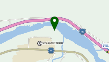 吉野川吉野高等学校付近の地図画像