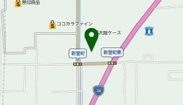 極楽湯大和橿原店の地図画像