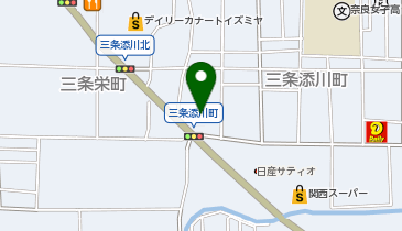 BMW奈良三条の地図画像