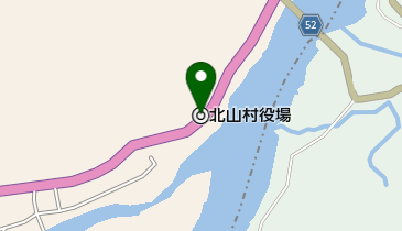 北山村役場の地図画像