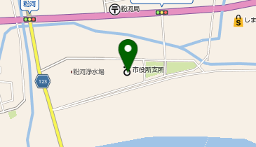 紀の川市粉河支所の地図画像