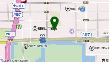 和歌山城ホールの地図画像